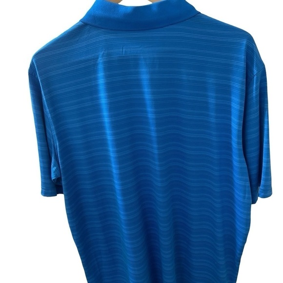 Walter Hagen Blue striped Size Large 100% polyester short sleeve Golf Polo - Picture 4 of 6